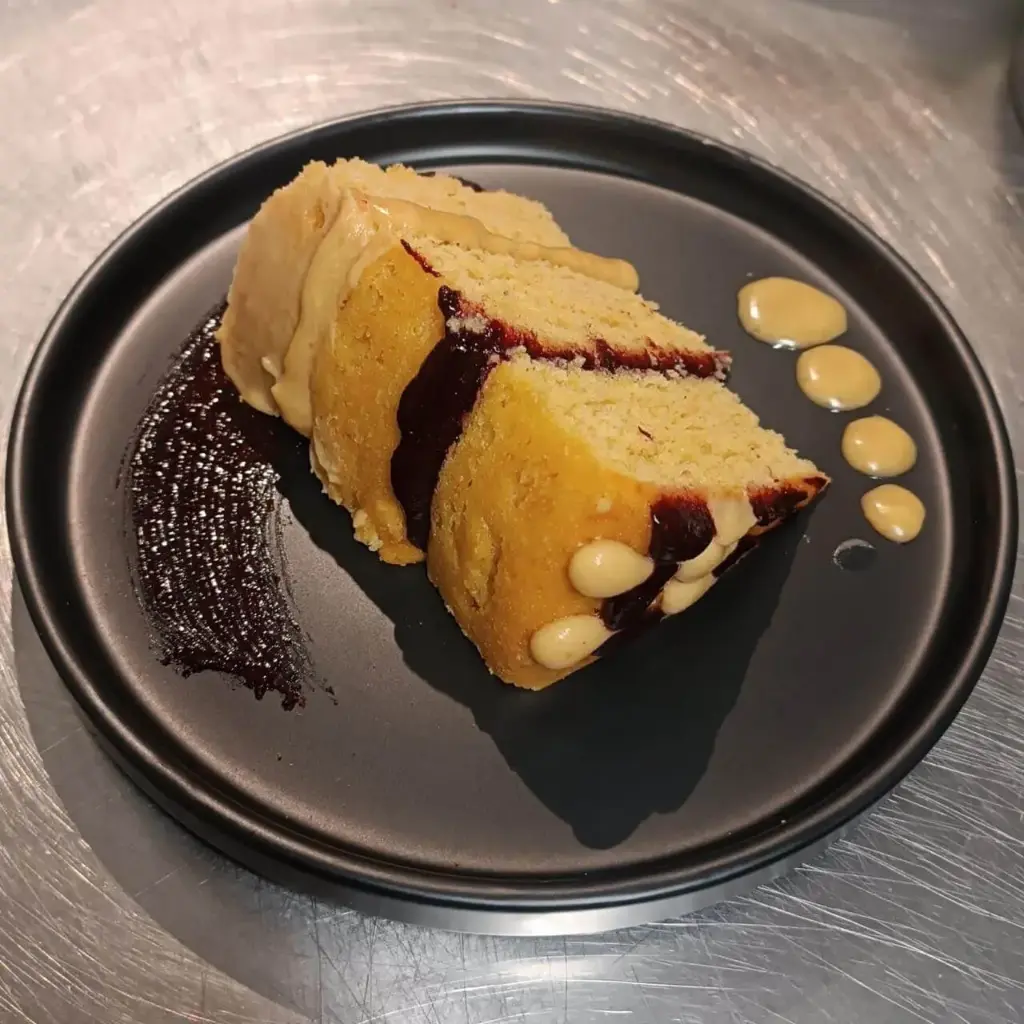 Torta caramelo salado porción