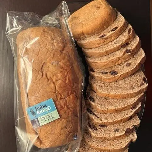 [HAB-35] Pan de molde de canela y uvas pasas